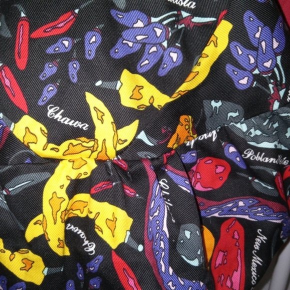 (5) total: Scrub Bonnet Caps Hats Unisex: Black - Peppers- Red surgical cap NEW - Picture 2 of 3